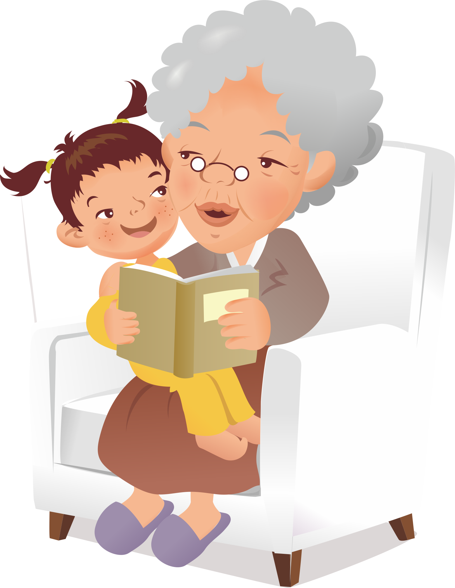 Grandparent Grandchild Grandmother Grandfather Family - ابن جبير في مصر والحجاز [book] (1558x2013)