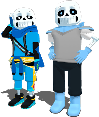 (dimes Sans(my Au) And Blueberry Hello Human By Waredragon - Cartoon (512x384)