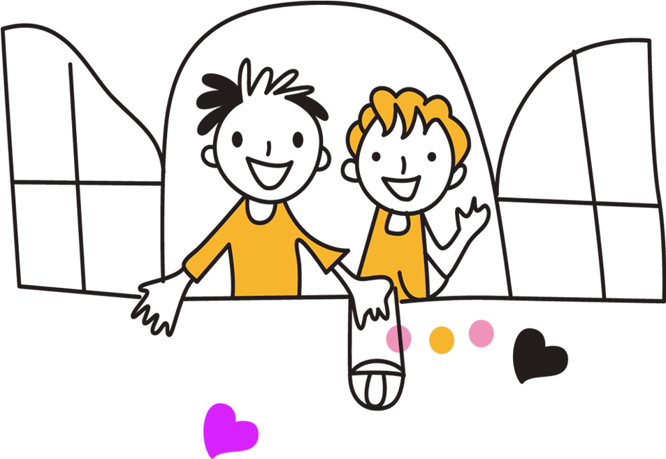 简笔画打开窗子 - Cartoon (1000x1000)