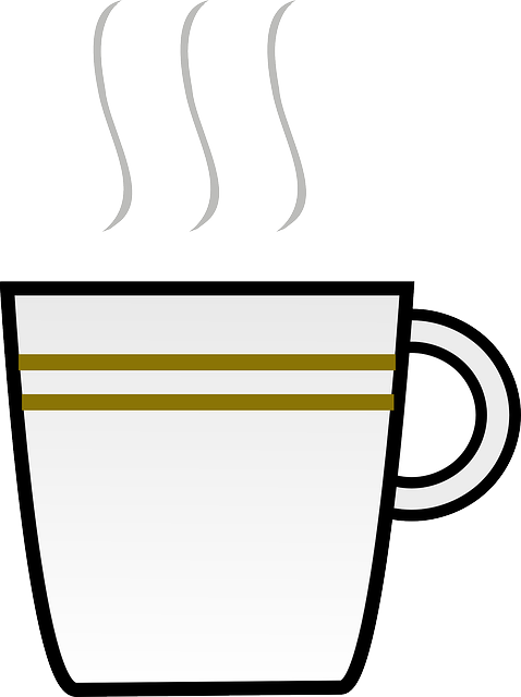 Water, Black, Icon, Food, Steaming, Outline, Drawing - Coffee Cup Clip Art (478x640)