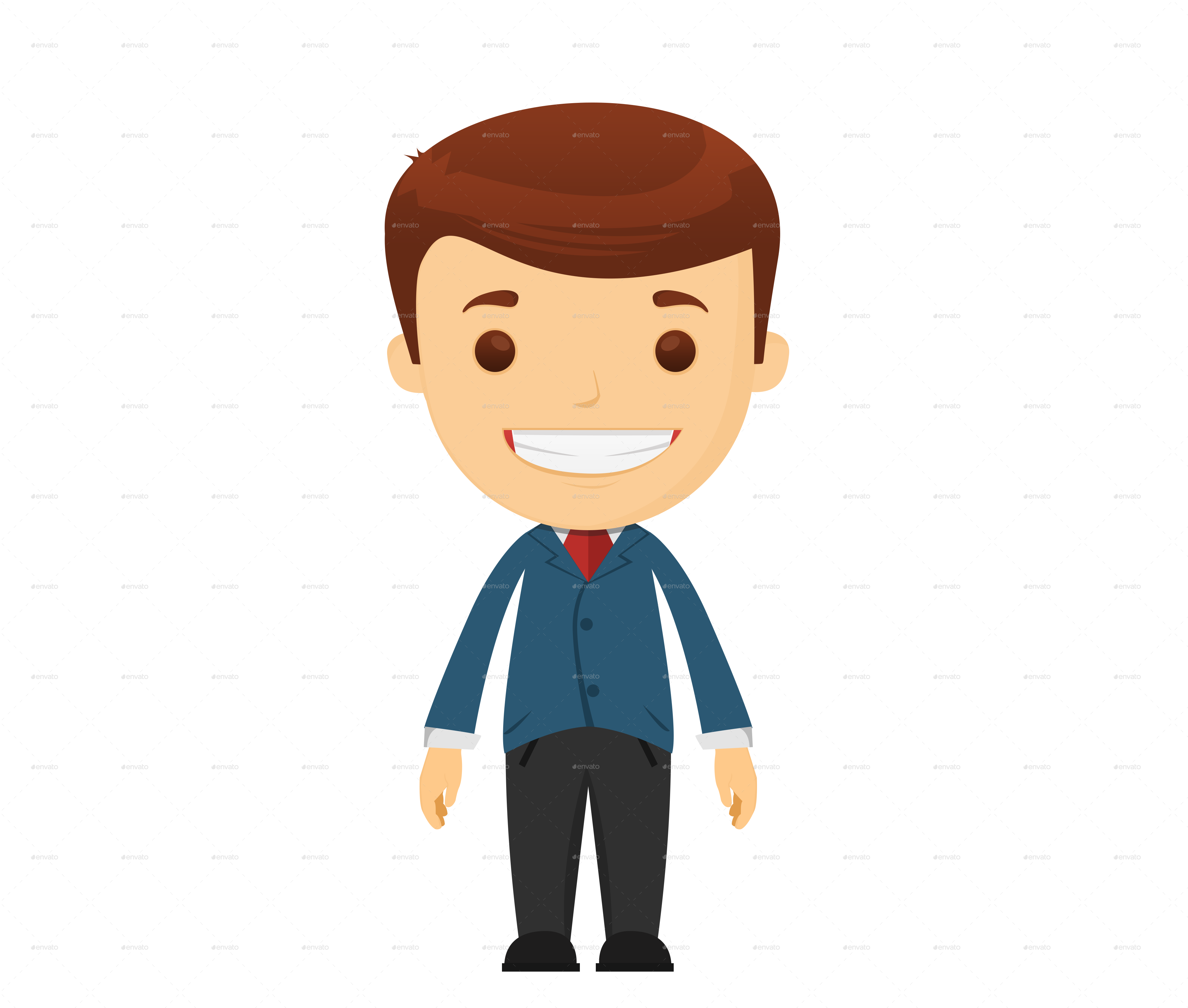 Businessman By Ekoy - Salesman Clip Art Png (3950x3352)