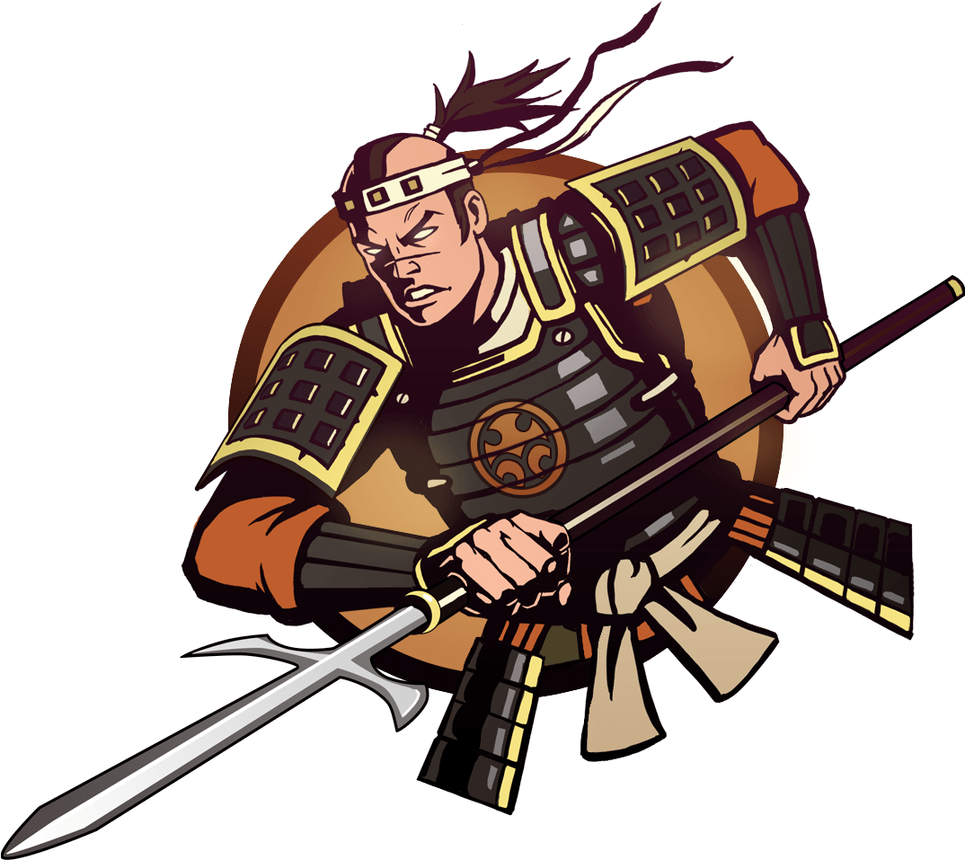 Man Magari Yari - Shadow Fight 2 Shogun Bodyguards (1112x1112)