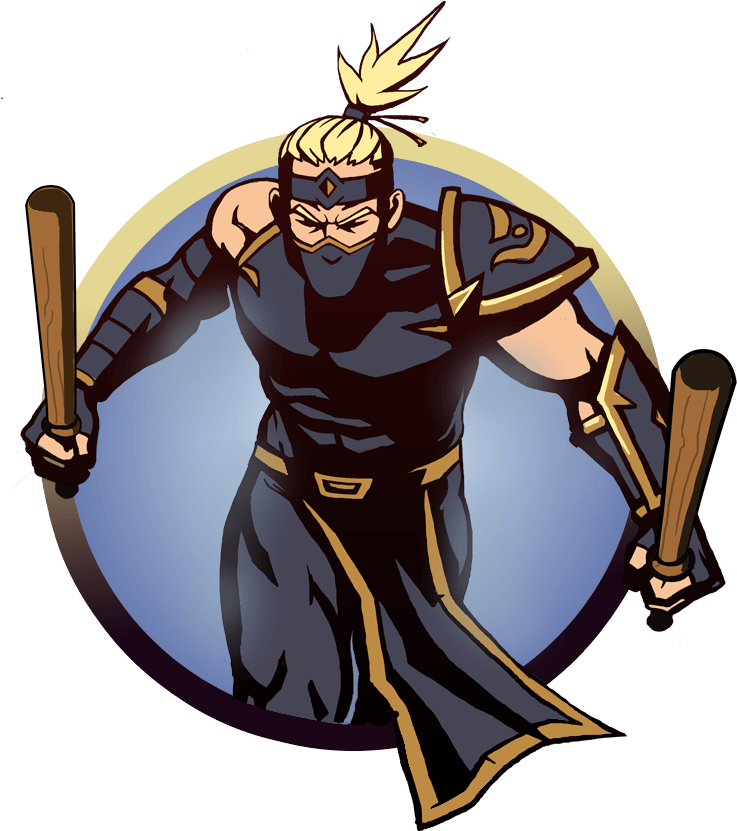 Ninja Man Batons - Shadow Fight 2 All Fighters 1 Act (1024x1024)