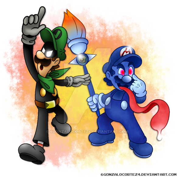 L And Shadow Mario By 6gonzalocortez4 - Super Mario Mr L (600x600)