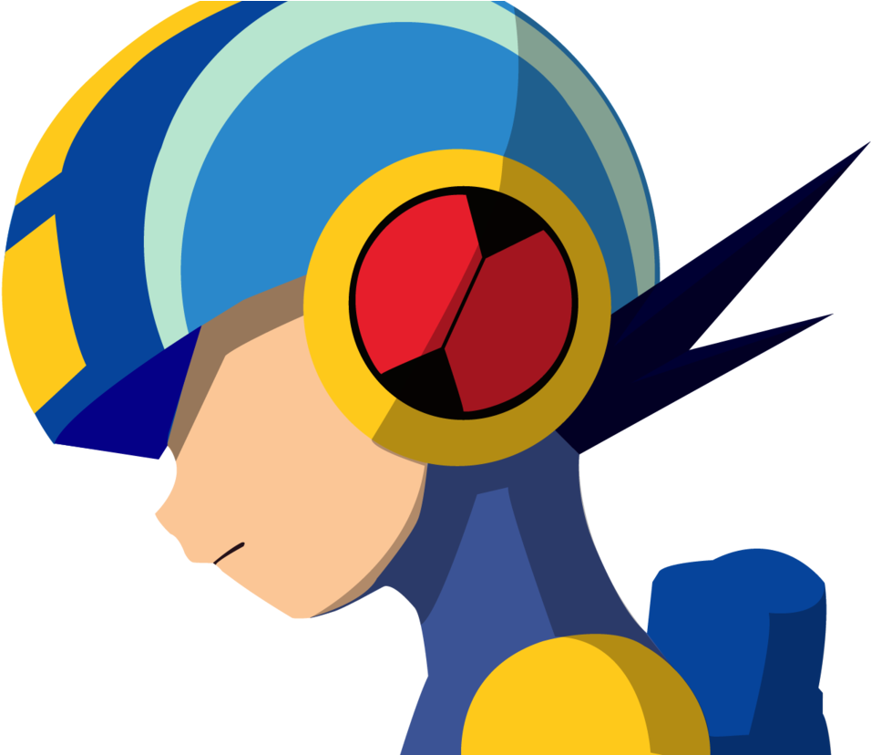 Mega Man Exe Side Profile With Shadow By Hamptc - Mega Man Side View (967x827)