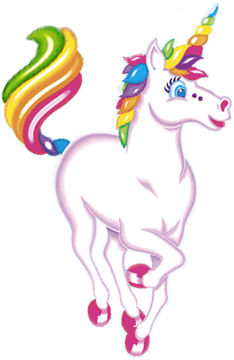Unicorn Clipart Lisa Frank - Lisa Frank Png (500x563)