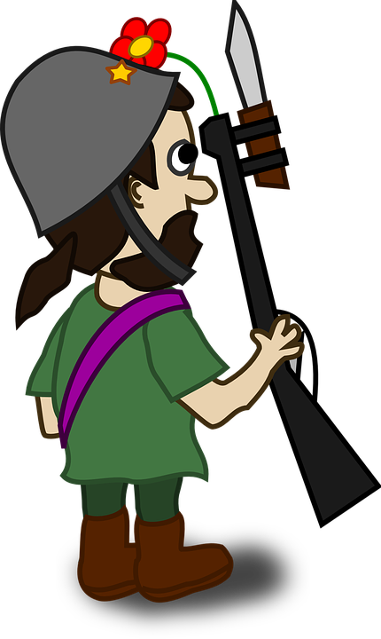 Cartoon Soldier Cliparts 22, Buy Clip Art - Best Gift - Comic Characters Soldier Ns Hoodie/t-shirt/mug (430x720)