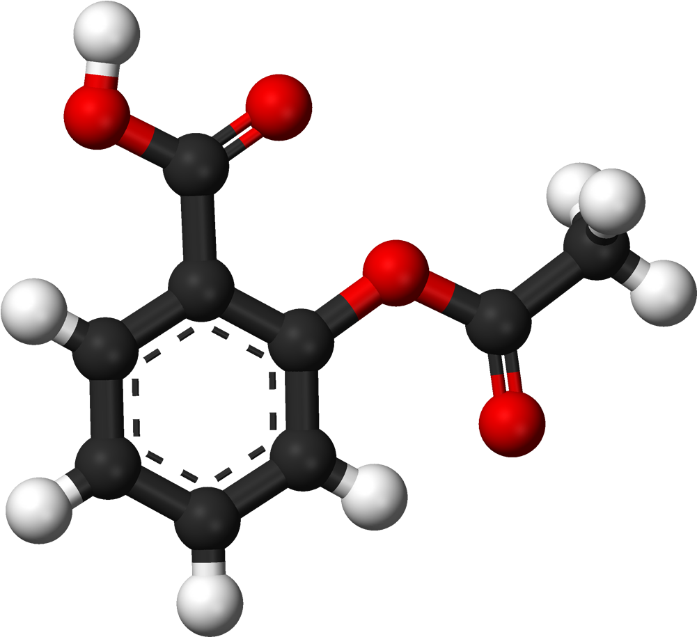 Acetylsalicylic Acid - Dopa 3d Balls Png (1100x1014)