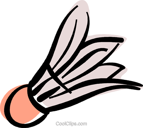 Badminton Birdie Royalty Free Vector Clip Art Illustration - Badminton Birdie Royalty Free Vector Clip Art Illustration (480x431)