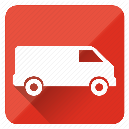 Delivery Clipart Ven - Delivery Truck Icon Red Png (512x512)