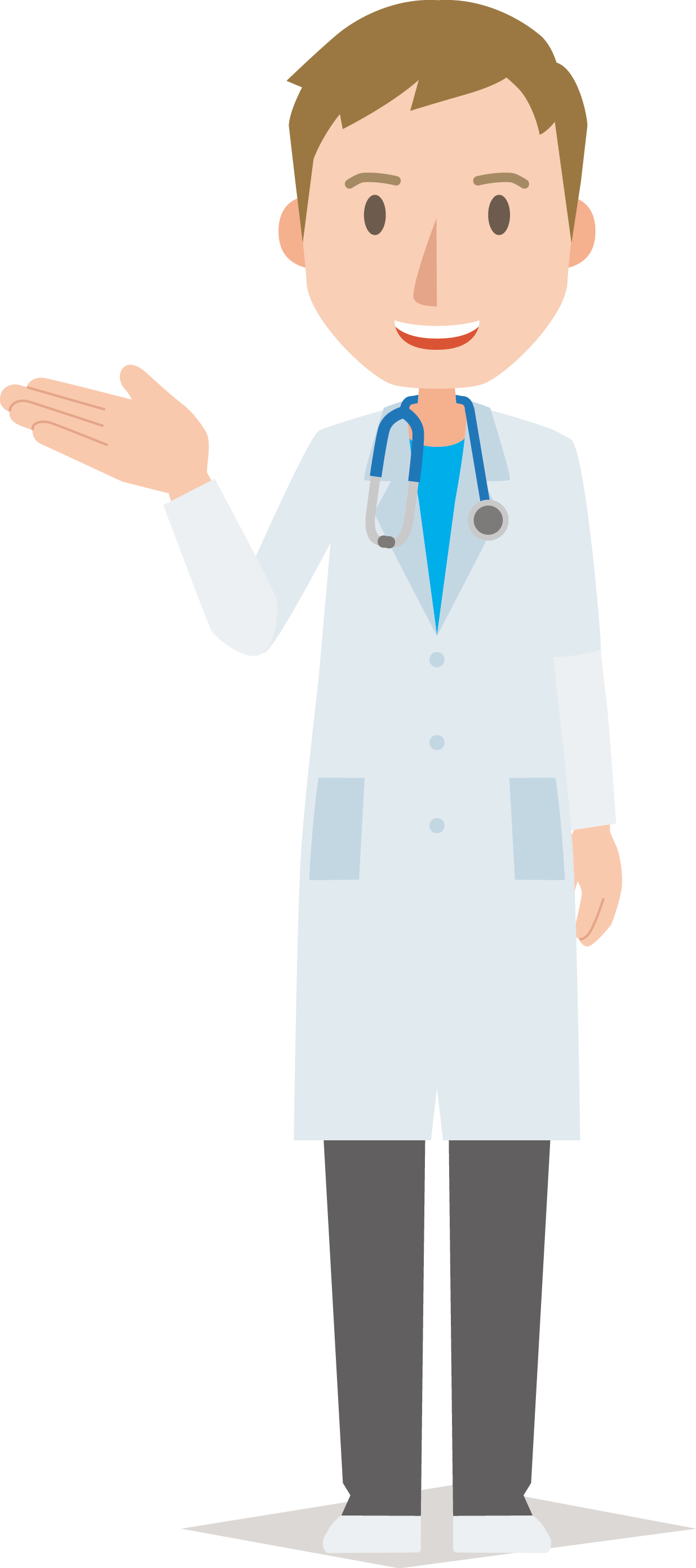 Newborn Doctor Physician Cartoon - Man Doctor Icon Png (1235x2779)