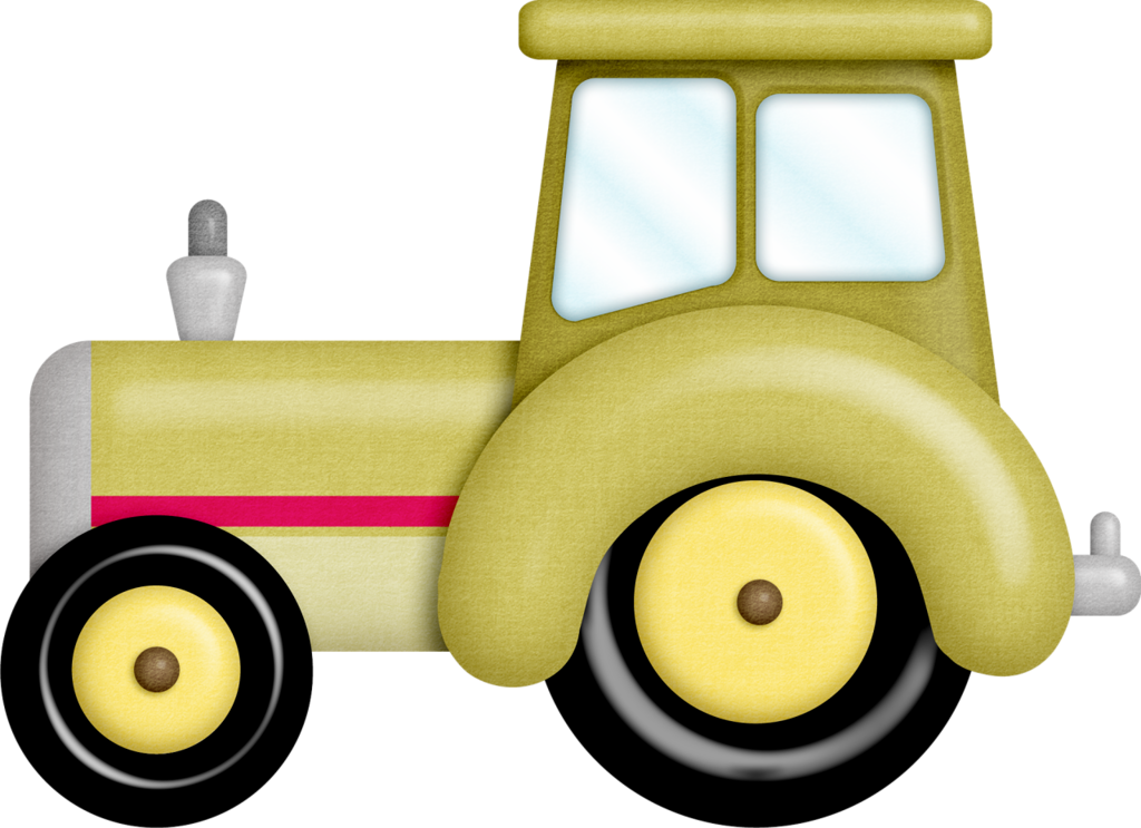 Transportation Themepunch Artclip Arttractorboy Cardskids - Yellow Tractor Clip (1024x743)