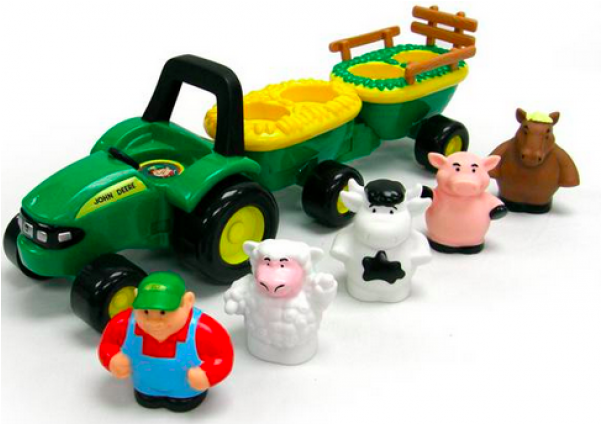 Tomy John Deere Animal Sounds Hay Ride - Hayride (600x600)