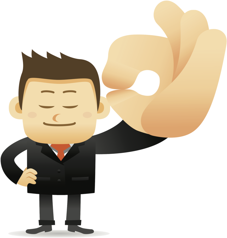 Is Open Minded - Thumbs Up Cartoon Png (1000x954)