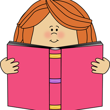 Library Media Specialist - Reading A Book Clipart (1024x1024)