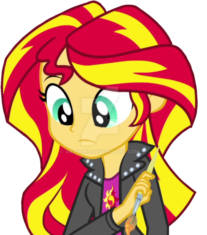 Eqg Rainbow Rocks Sunset Shimmer Looking Adorable - Sunset Shimmer Rainbow Rocks Gif (900x1002)