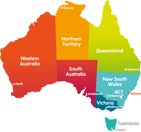 Map Of Australia With States Territories And Capital - Map Australia Capital Cities (459x431)