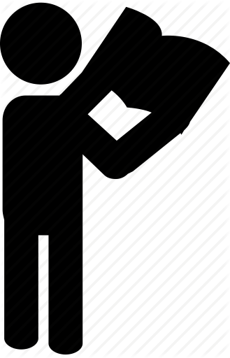 Book, Directions, Guidebook, Map, Reading, Silhouette - Guide Book Icon Png (329x512)