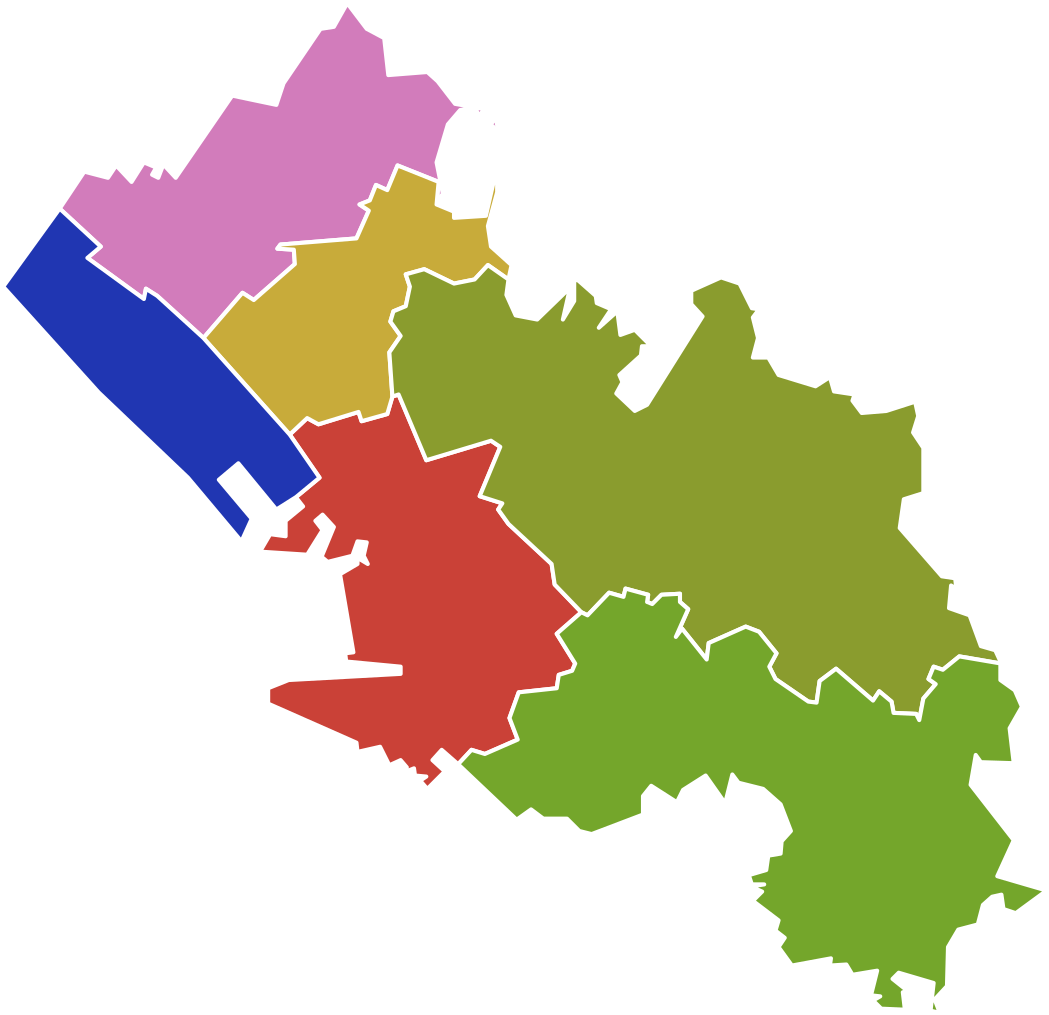 Map Of Wards In Chiba City - 千葉 市 (1066x1025)