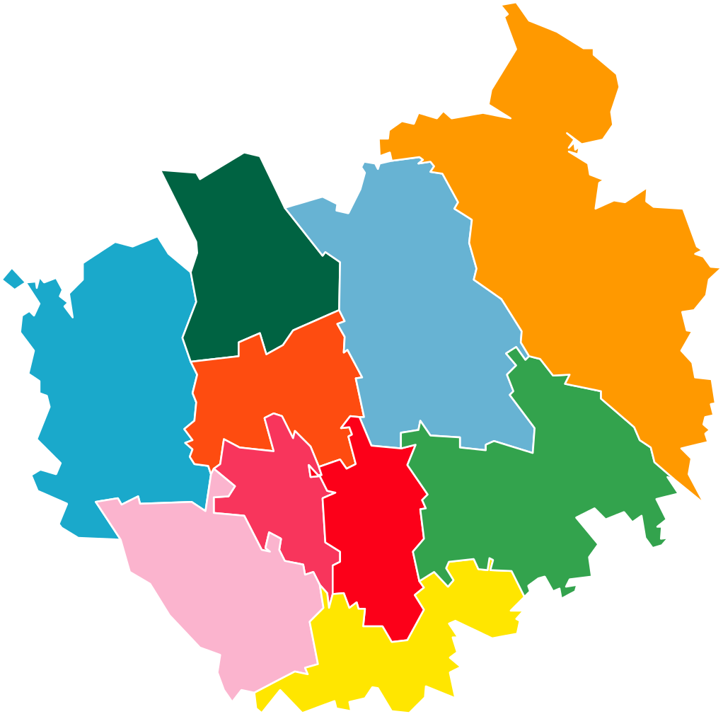 Map Of Wards Of Saitama City - Saitama City (1040x1024)