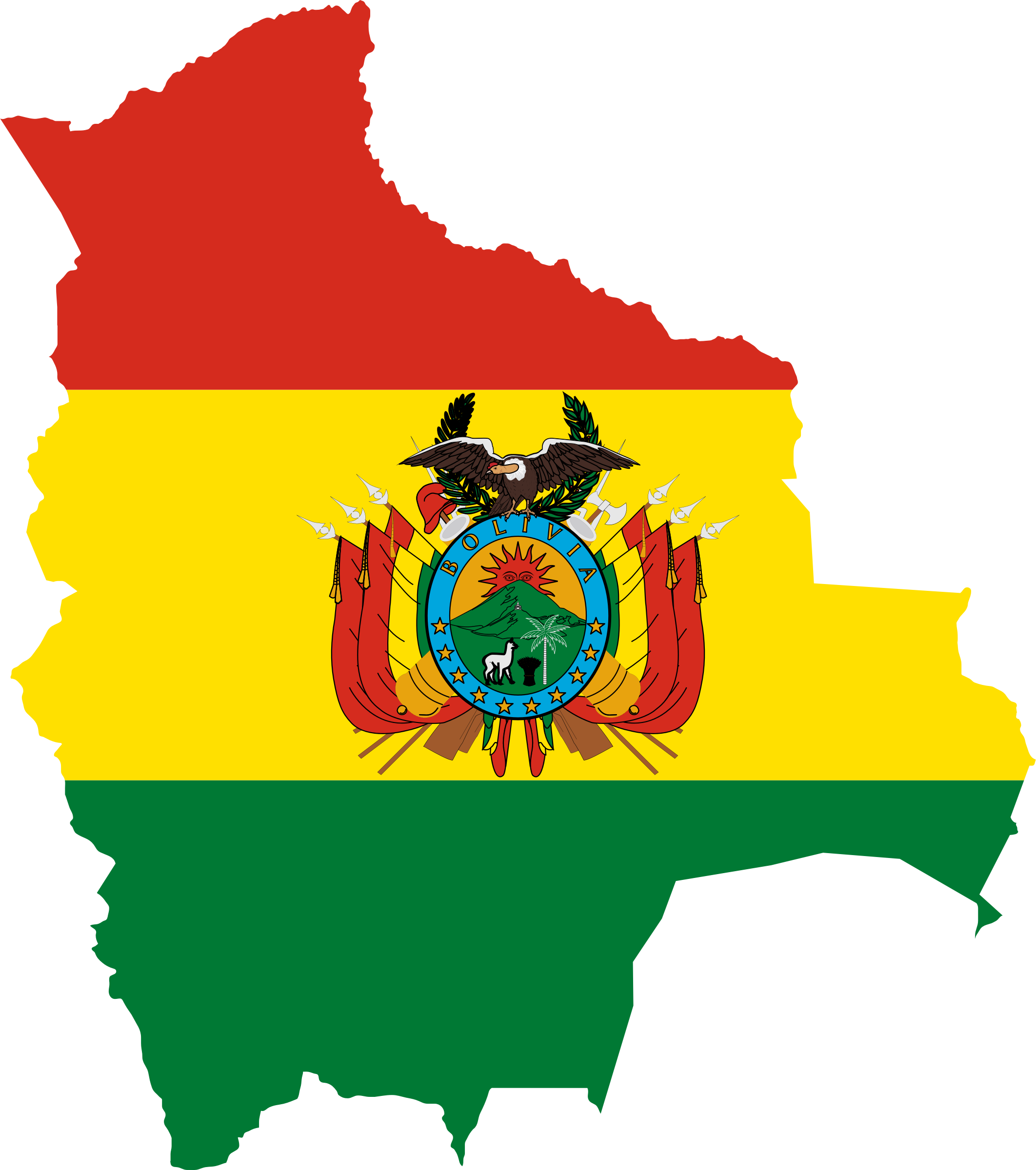Flag Map - Bolivia Flag Map (2124x2400)