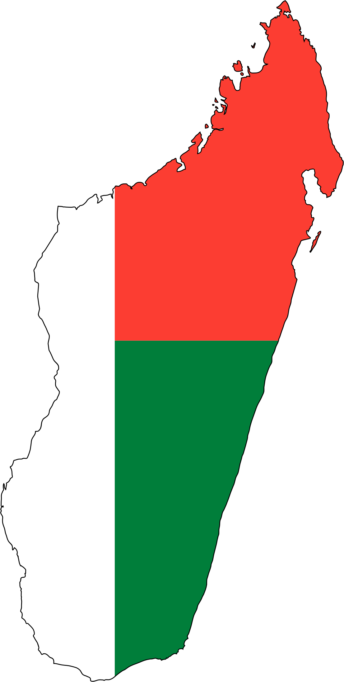 Pin Madagascar Map Africa Flag Capital City Rivers - Madagascar Country Flag Map (1106x2190)