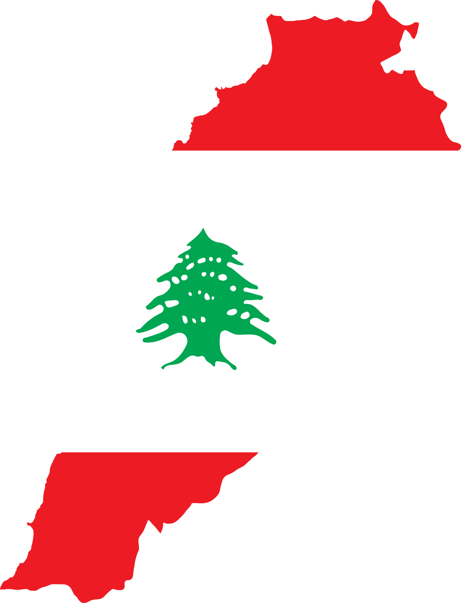 Map Flag - Lebanon Flag (1792x2298)