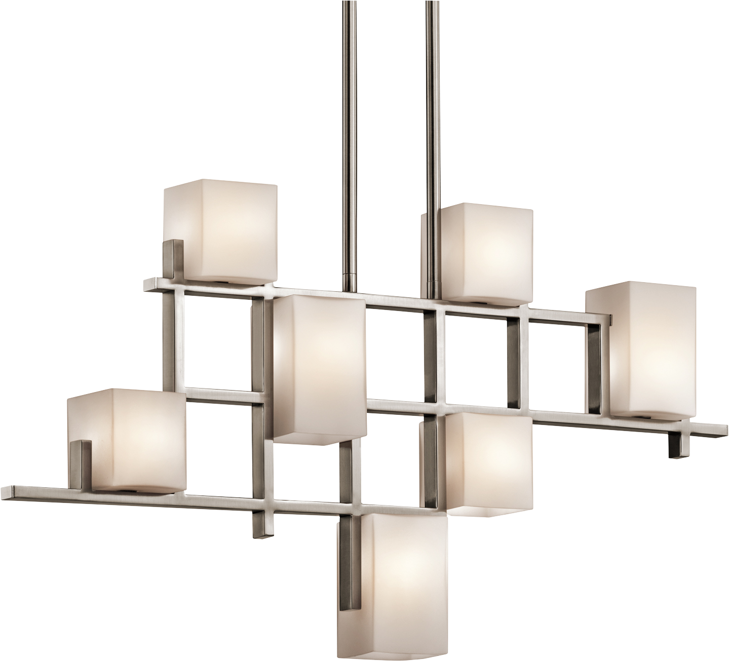 City Lights Collection 7 Lights Linear Chandelier In - Kichler 42941 City Lights 3-tier Linear Chandelier (1500x1500)