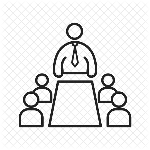 Meeting Icon - Lecture Vector (512x512)