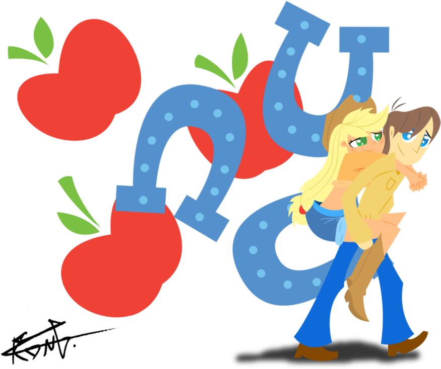 Applejack Caramel Apple Mammal Cartoon Vertebrate Clip - Applejack Cutie Mark (1034x773)