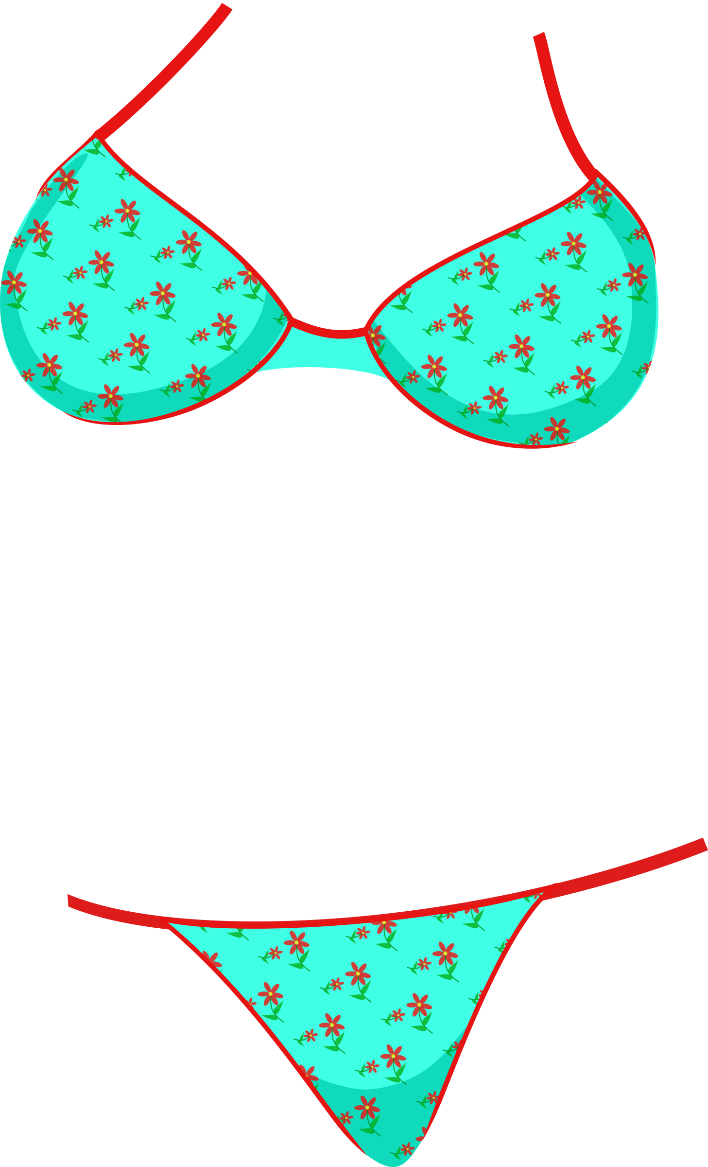 Bikini Clipart Transparent - Bikini Clipart (1457x2400)