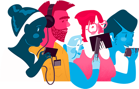 Join Slate Plus Illustration Depicting A Colorful Group - Join Slate Plus Illustration Depicting A Colorful Group (450x300)