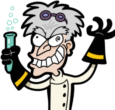 Monsters And Mad Science - Scientist Transparent Background (407x381)
