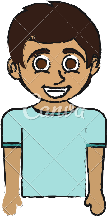 Tan Skin Boy Happy Child Icon Image - Cartoon (800x800)