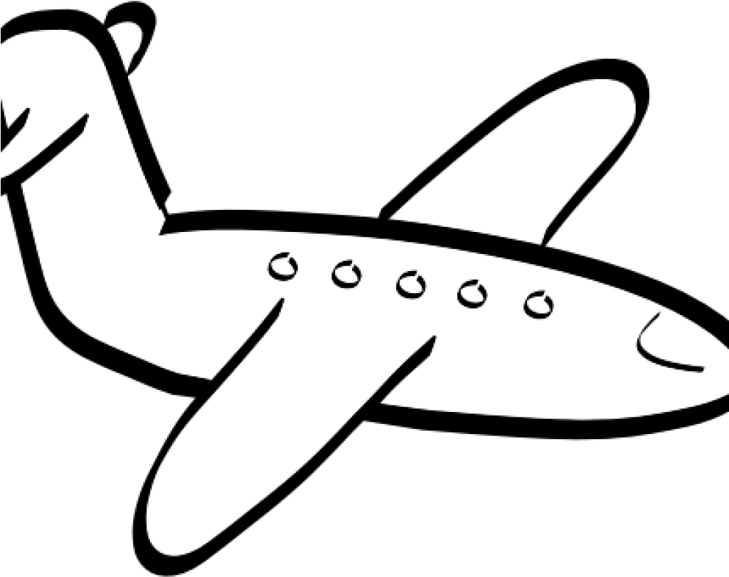 Airplane Clipart Black And White Airplane Clipart Black - Aeroplane Black And White (1024x1024)