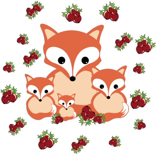 Foxes - Fox In Autumn Round Ornament (550x550)