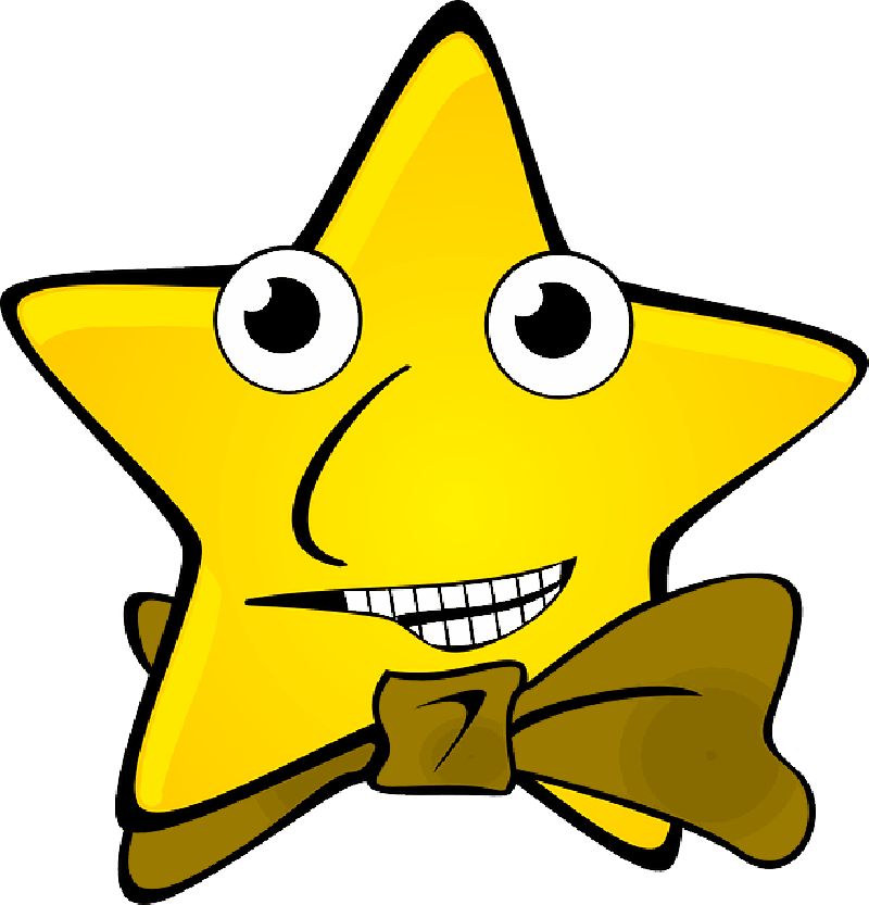 Meme Clipart - Vektor Bintang Lucu (800x833)