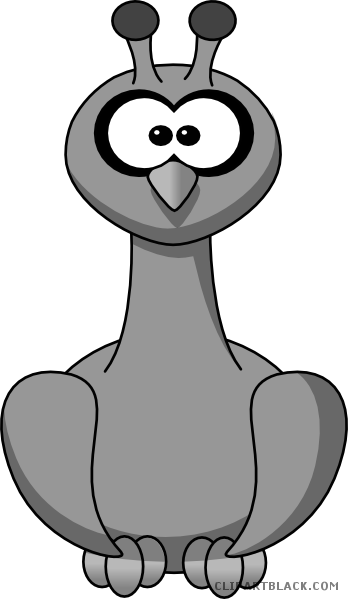 Peacock Animal Free Black White Clipart Images Clipartblack - Drawing (348x599)