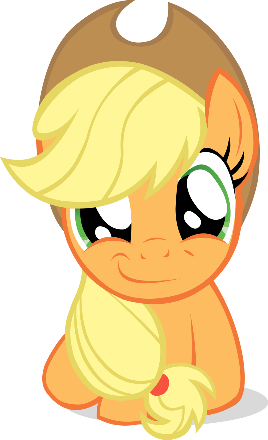Applejack's Stare By Chir-miru - Applejack (900x1476)
