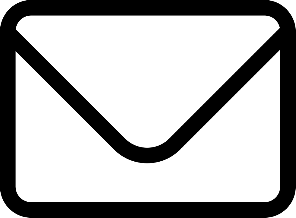 Wap Black And White Comments - White Email Symbol Transparent (981x723)