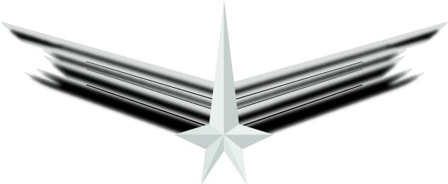 Star Trek Pilot Wings Clipart - Star Trek Pilot Wings (678x259)