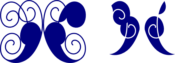 Blue Swirl Svg Clip Arts 600 X 216 Px - Blue Swirl Svg Clip Arts 600 X 216 Px (600x216)