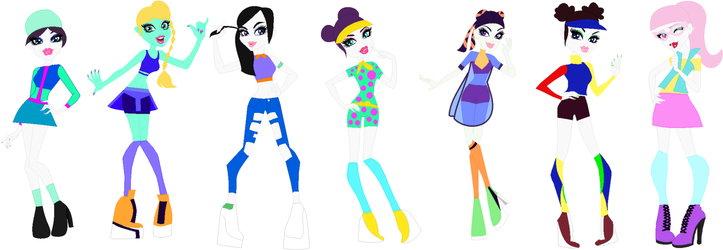The Just Dance Girls By Whitematilda16 - Just Dance (1528x522)
