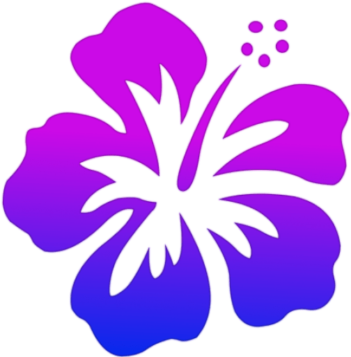 Cropped Nui Flower Logo High Res - Hawaiian Flower Stencil (512x512)