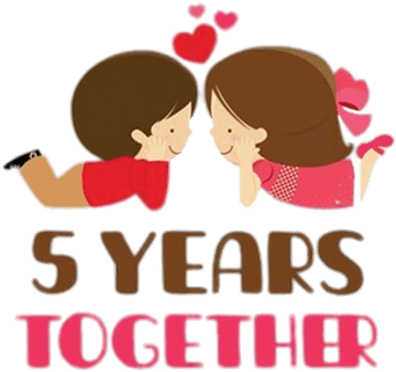 5 Years Anniversary Couple - 3 Years Anniversary (400x400)