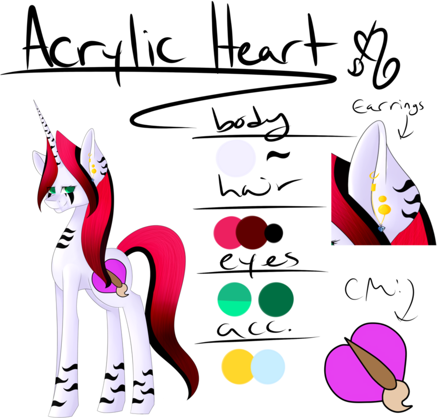 The New And Improved Acrylic Heart Ref By Katushiki-katoka - The New And Improved Acrylic Heart Ref By Katushiki-katoka (894x894)