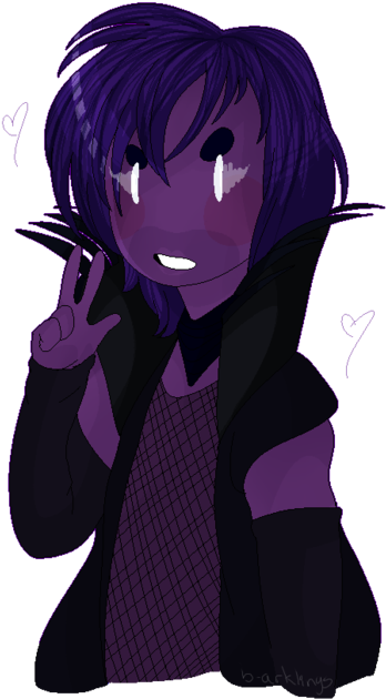 Purple Homicide By B Arklings - Cartoon (400x670)