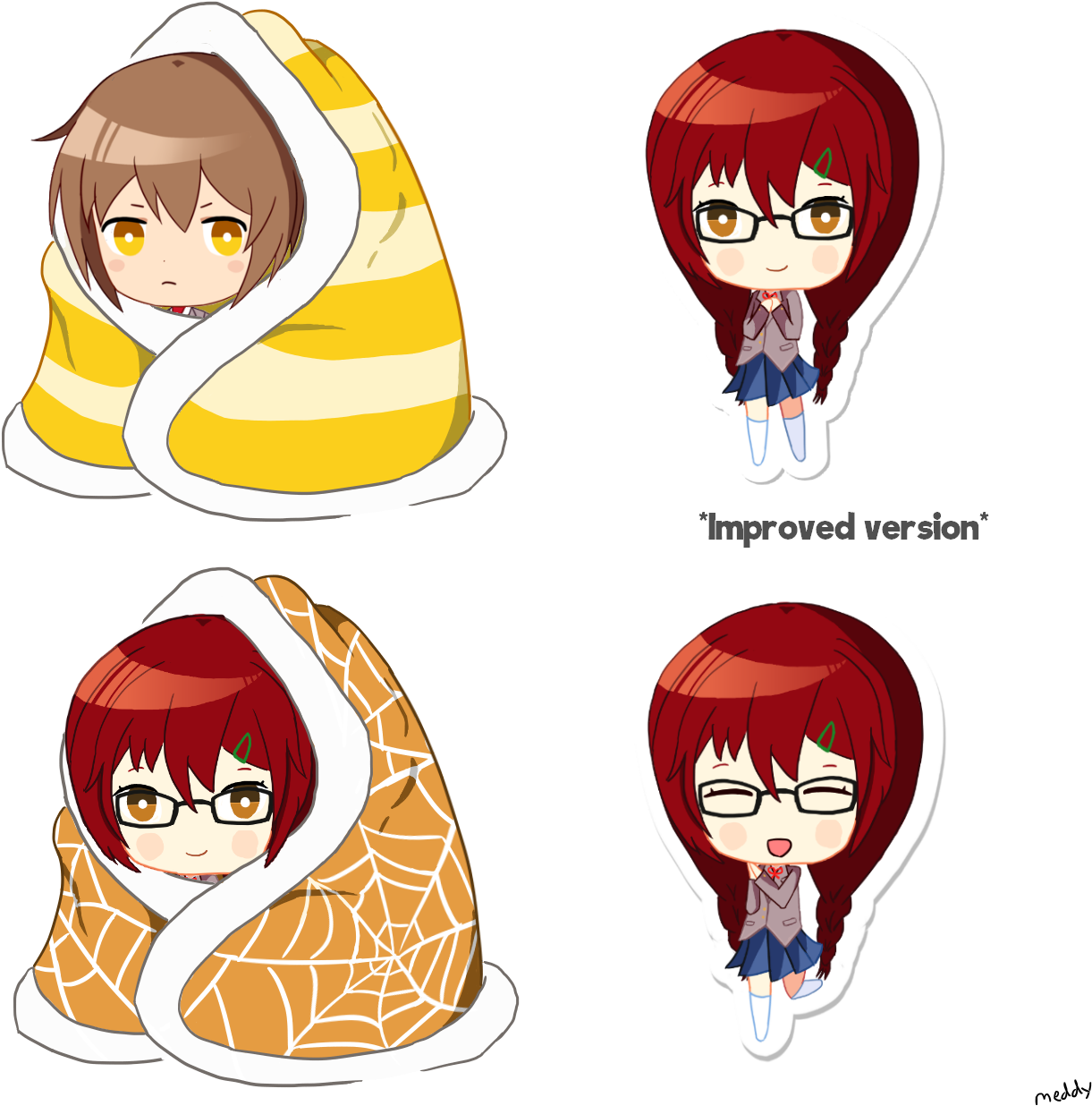 Edited Mediathere's A Distinct Lack Of Amy And Mc Flairs, - Cartoon (1300x1300)