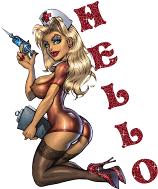 Sexy Nurse Hello Graphic - Hello Nurse Sexy (338x395)