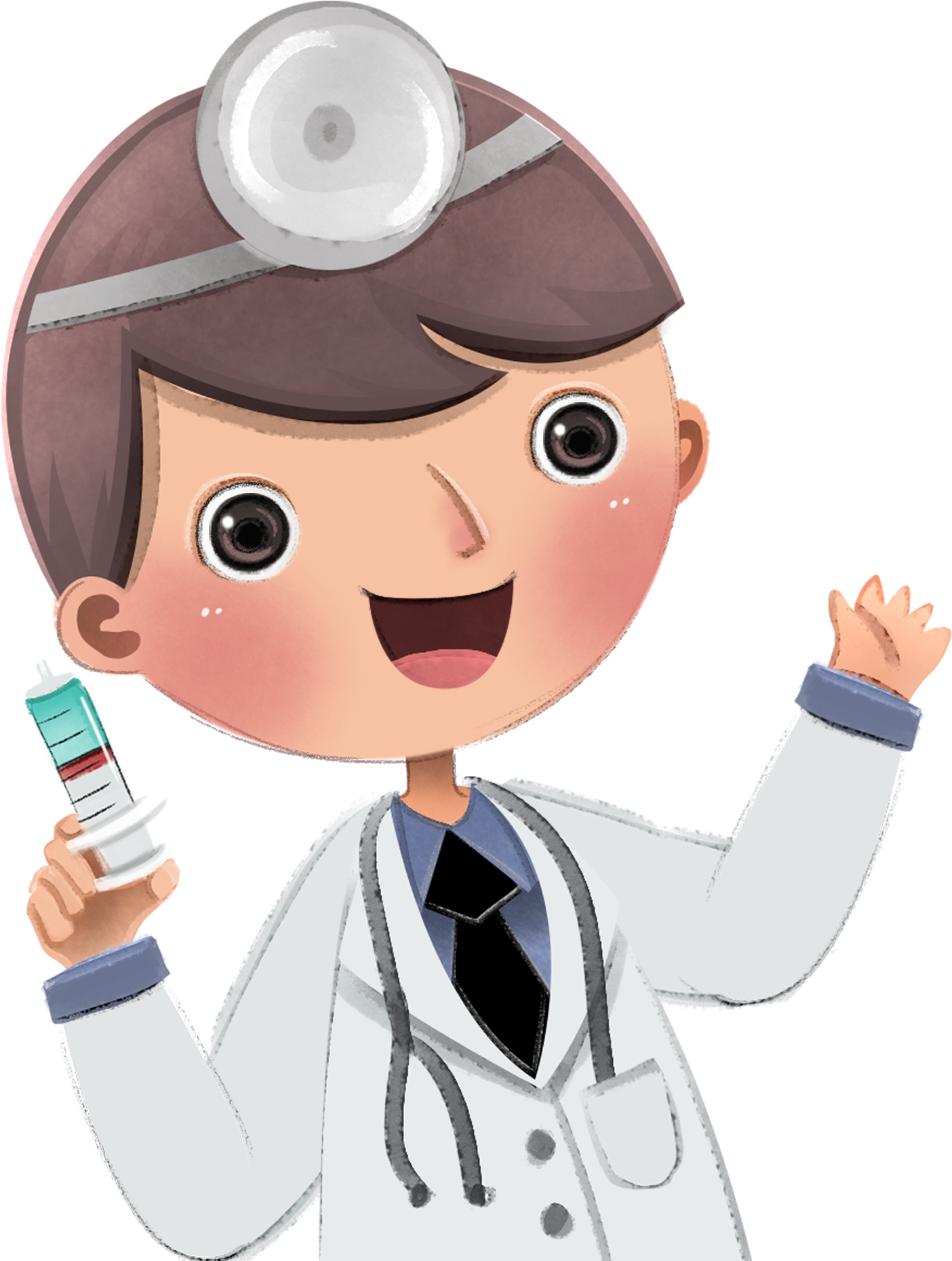 طبيب في المشفى - Cartoon (1691x1894)